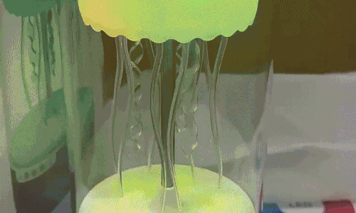 🔥Jellyfish LED Bluetooth Speaker – RGB Water Wave Light & Deep Bass Audio