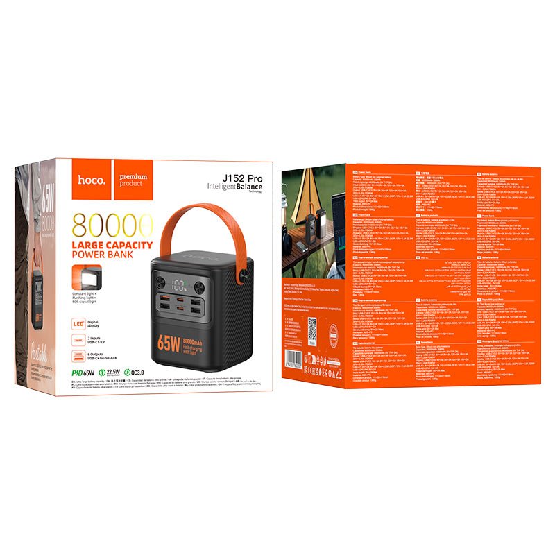 🔥Hoco Pro Fast Charging Power Bank – High Capacity Portable Charger