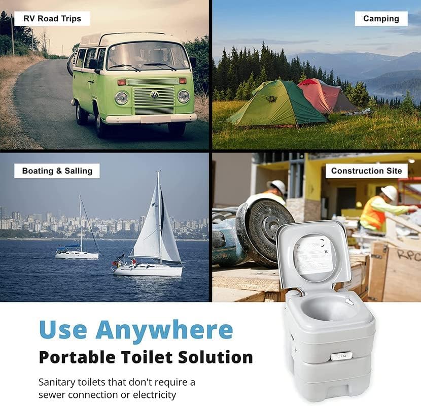 Travel & Camping Portable Toilet – Easy-to-Use Emergency Solution